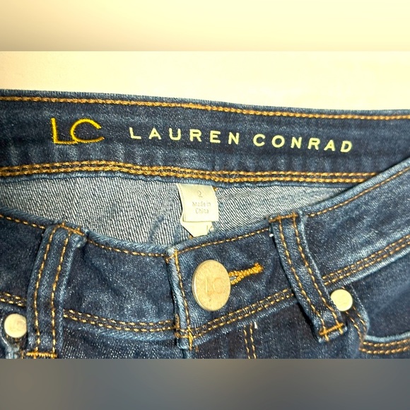 Lauren Conrad Skinny Denim Jeans Size 2 - Picture 5 of 10